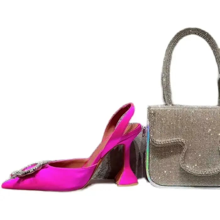 Escarpins de Luxe à Talons Hauts Triangulaires pour Femme