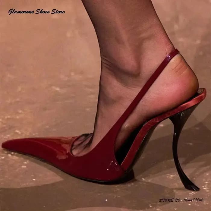 Escarpins Sexy en cuir verni pour femmes