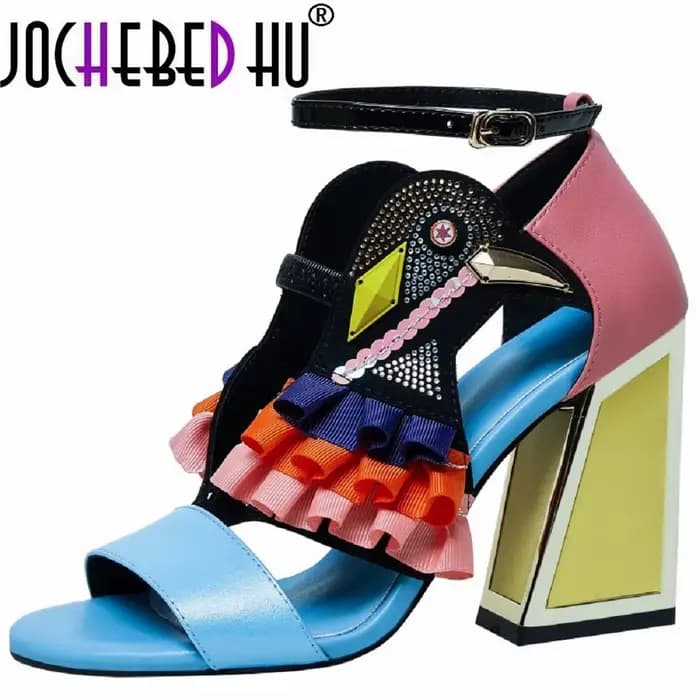 【JOCHEBED HU】Nouvelles sandales d'été à talons hauts de créateur