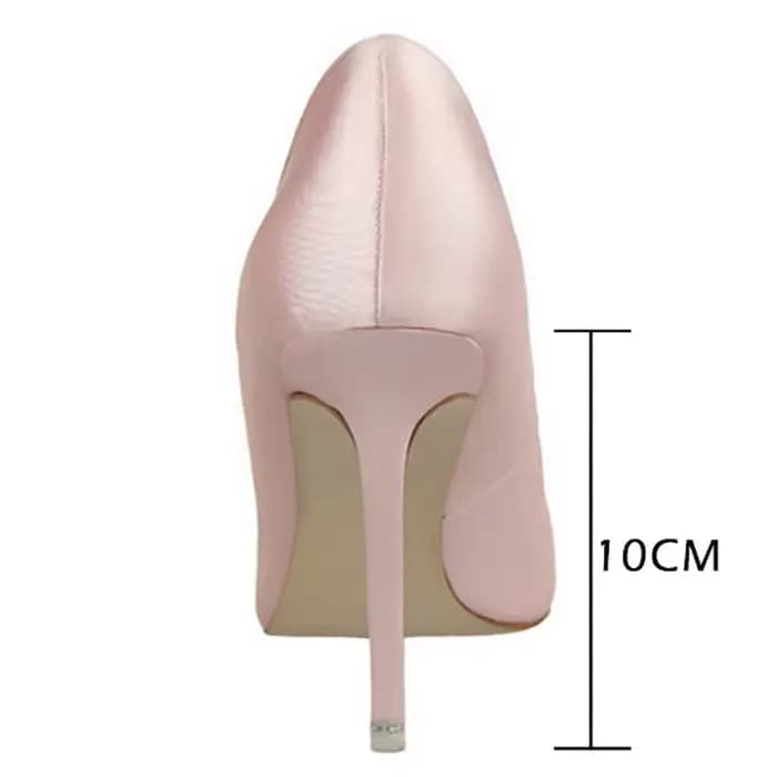 CINESSD argent gris noir femmes chaussures de mariée fausse soie Satin strass cristal peu profond femme pompes talon aiguille haut