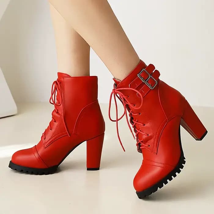 Bottines à lacets pour femmes