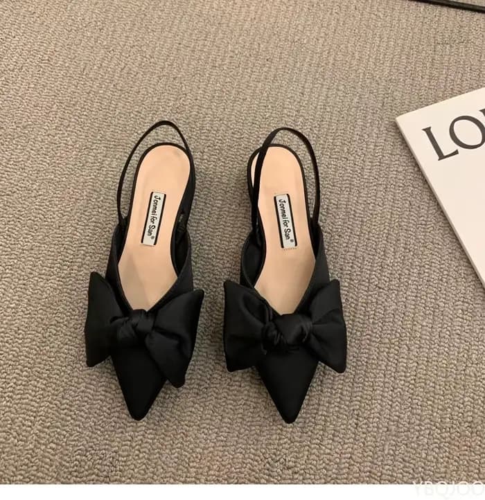 Baotou-Sandales pointues à talons bas pour femmes