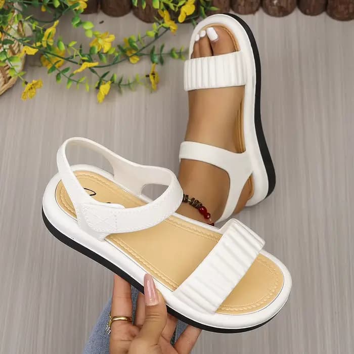 Sandales à plateforme blanches pour femmes