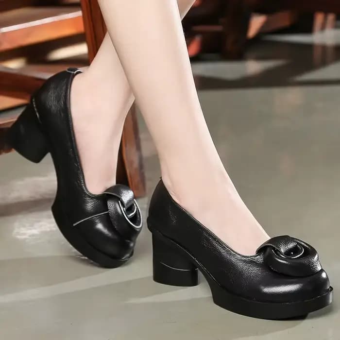 GKTINOO – escarpins rétro en cuir véritable pour femmes