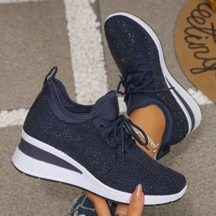 Baskets compensées pour femmes à enfiler ou à lacets