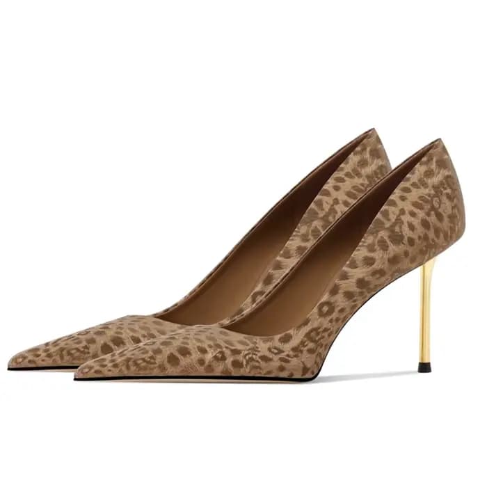 Chaussures noires Sexy à bout pointu et à talons hauts pour femmes