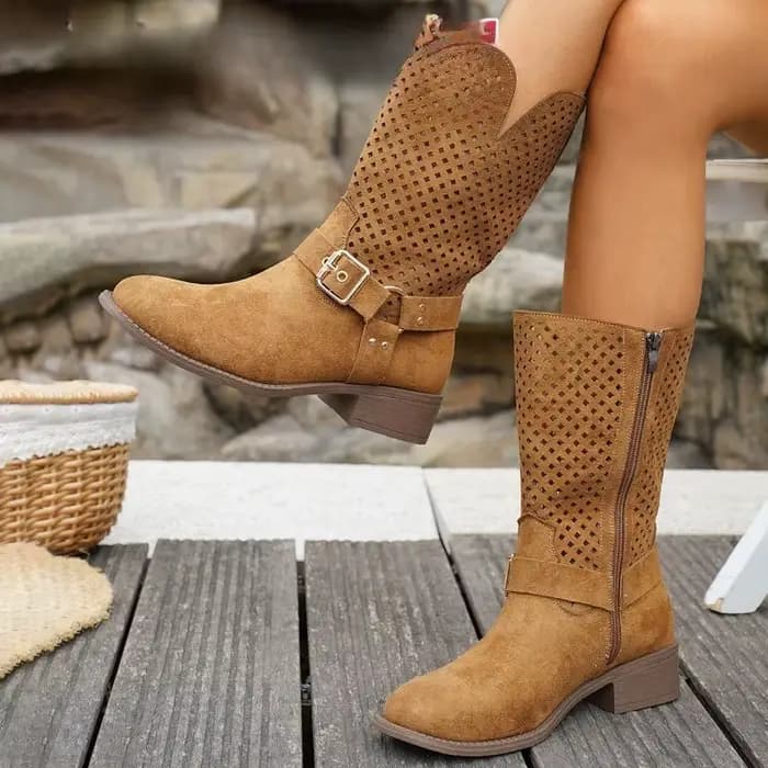 Bottes mi-mollet pour femmes