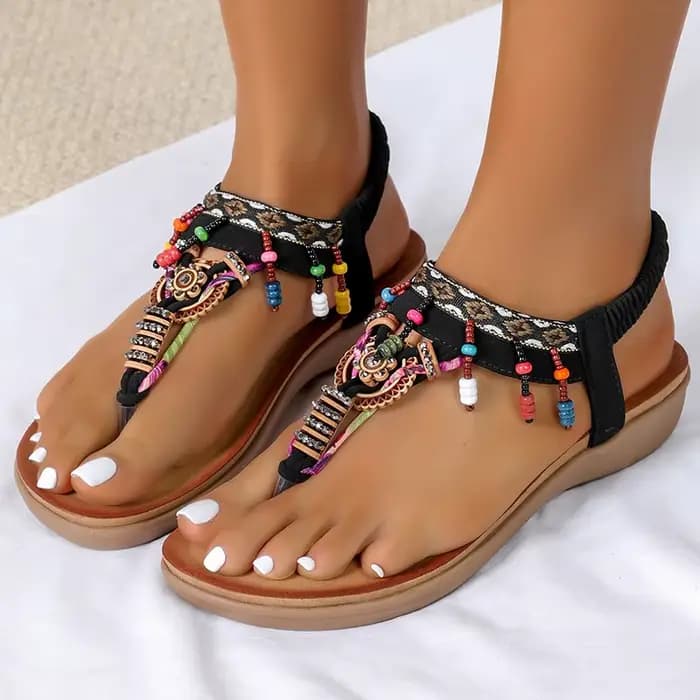 Sandales femme talons bas