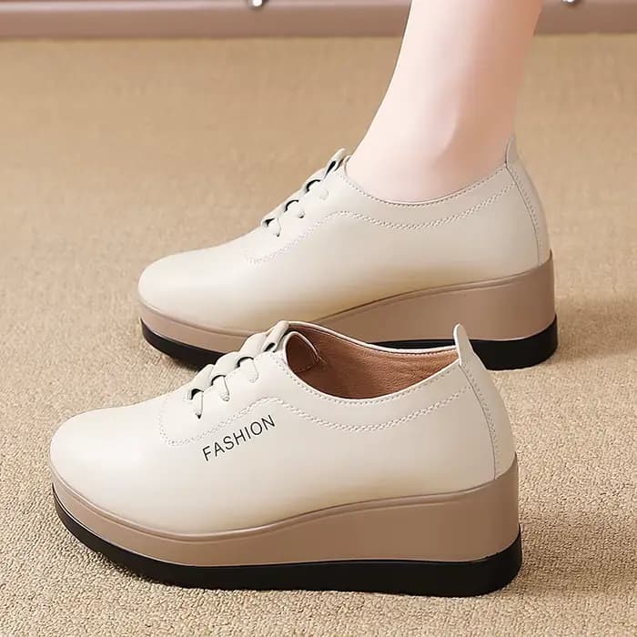 Chaussures décontractées confortables à talons mi-hauts pour femmes
