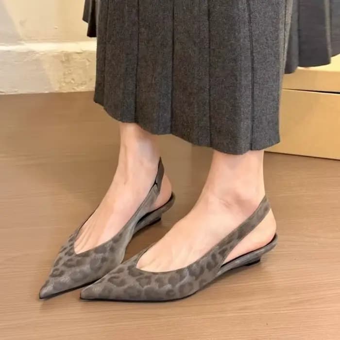Sandales à talons léopard pour femme