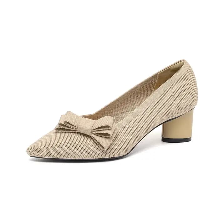 Chaussures simples tissées à talons hauts pour femmes