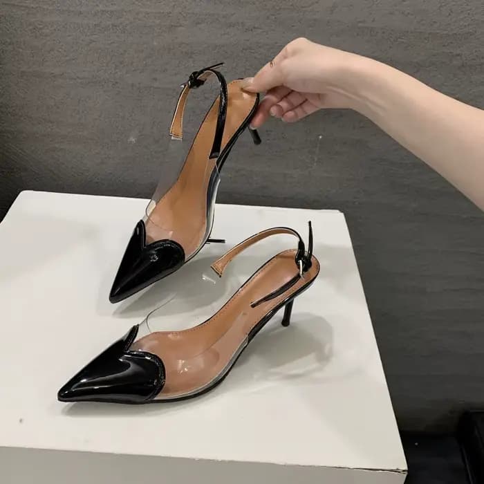 Sandales à talons fins et bout pointu pour femme