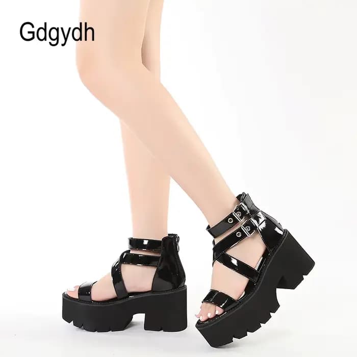 Gdgydh-Sandales à lanières de rinçage pour femmes
