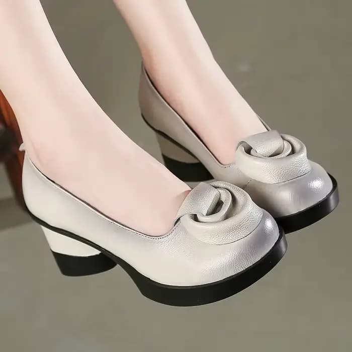 GKTINOO – escarpins rétro en cuir véritable pour femmes