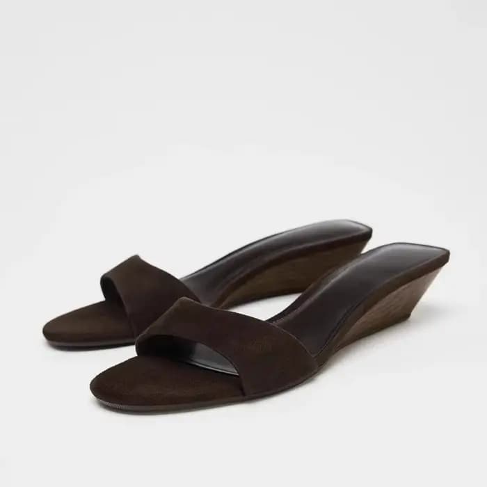 Sandales compensées de luxe légères