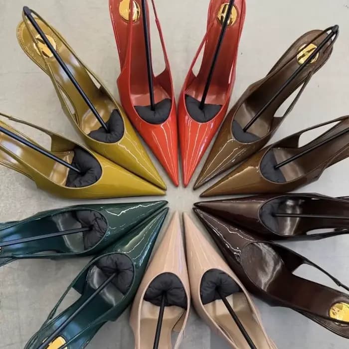 Sandales creuses simples à dos pointu pour femmes