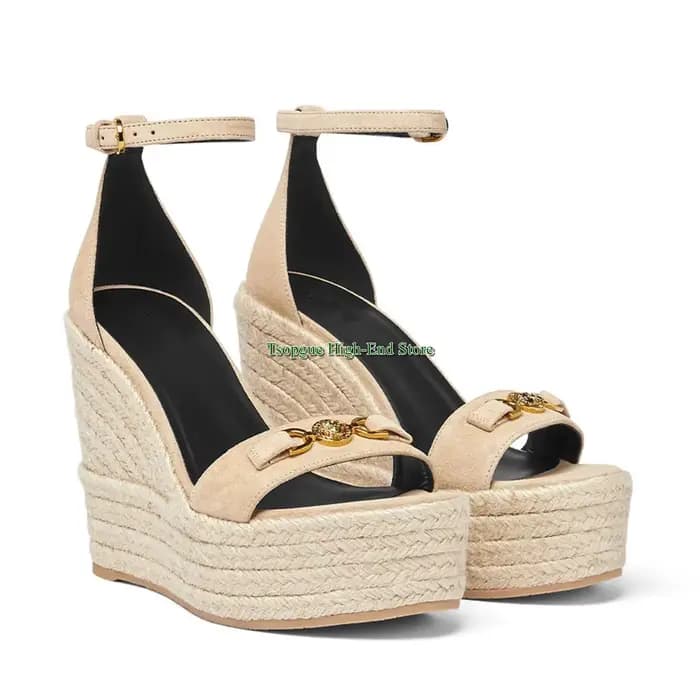 Espadrille tissée bout rond