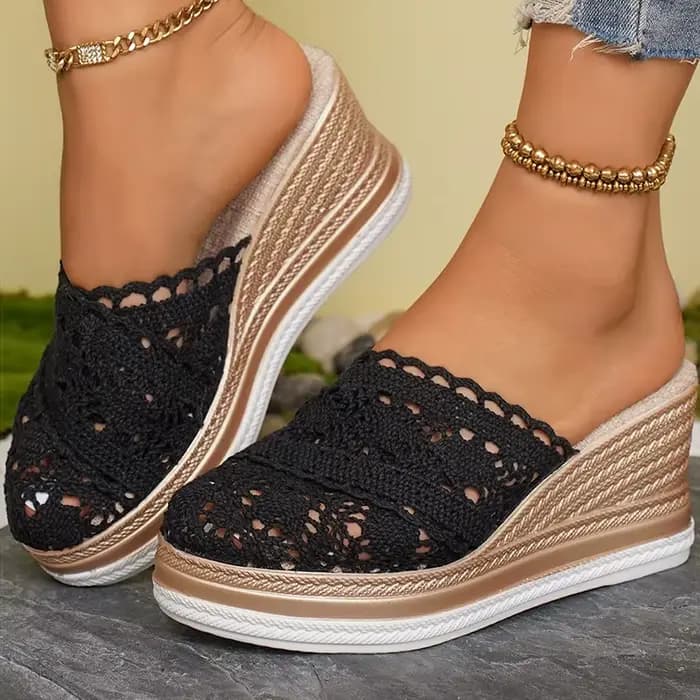 Sandales femme talons compensés