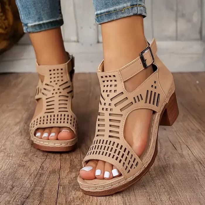 Sandales à talons hauts pour femmes, nouvelles sandales rétro de style gladiateur, chaussures décontractées pour femmes, mode romaine, sandales élégantes pour femmes, sandales à plateforme pour femmes