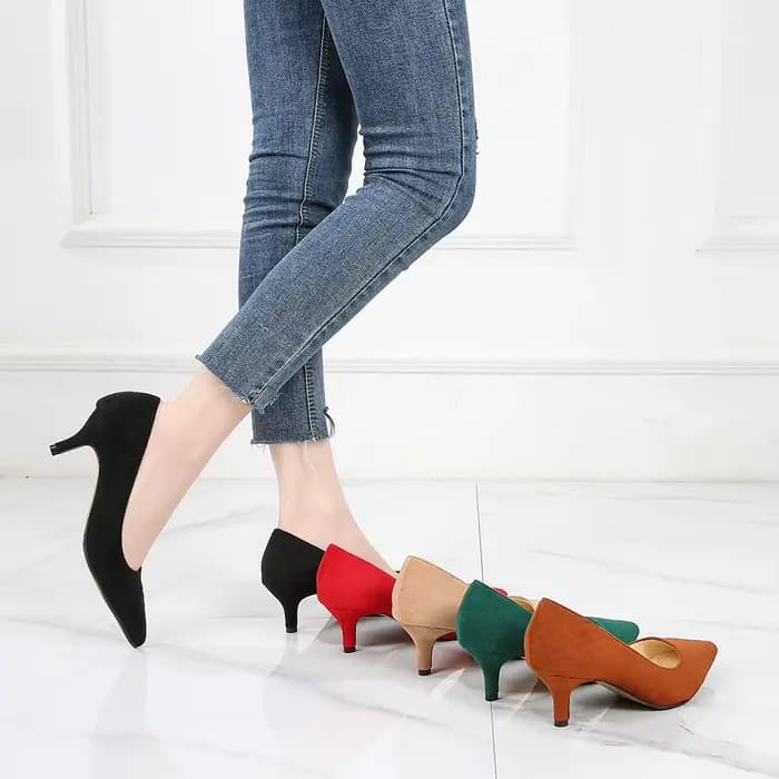 Escarpins à talon bas pour femme