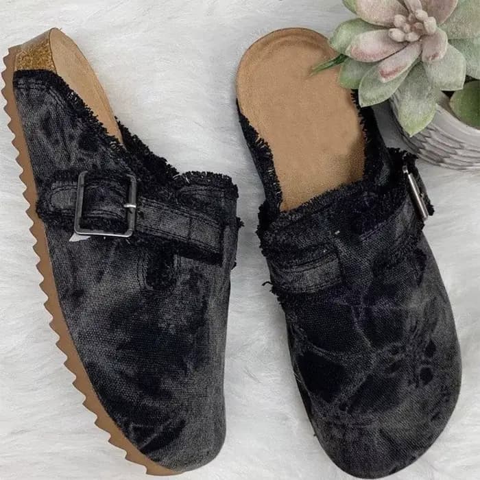 Mules à la mode pour femmes, pantoufles d'été, confortables, douces, plates, à bout fermé, demi-pantoufles, diapositives de plage en plein air, chaussures de maison, nouvelle collection