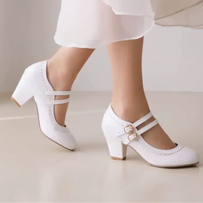 Escarpins Mary Janes à talons hauts pour femmes