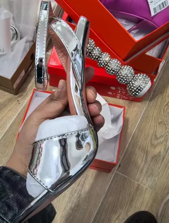 Sandales à Talons en Strass Doux de 9.5cm, Style Étrange, Pantoufles d'Été Élégantes pour Banquet, Mariées, Demoiselles d'Honneur, 34-43, Nouvelle Collection pour Femme