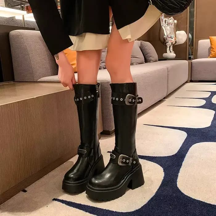 Bottes d'hiver en coton à talon optique pour femmes