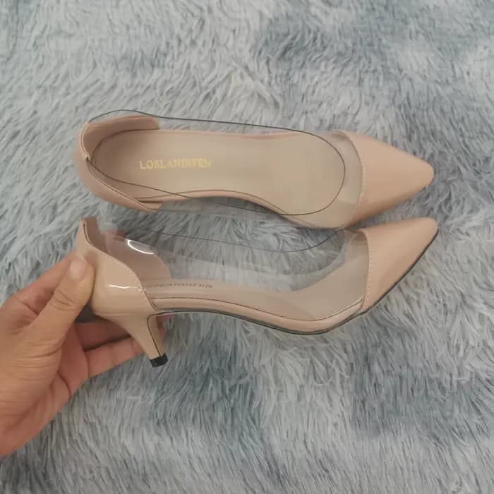 LOSLANDIFEN – escarpins en PVC Transparent pour femmes