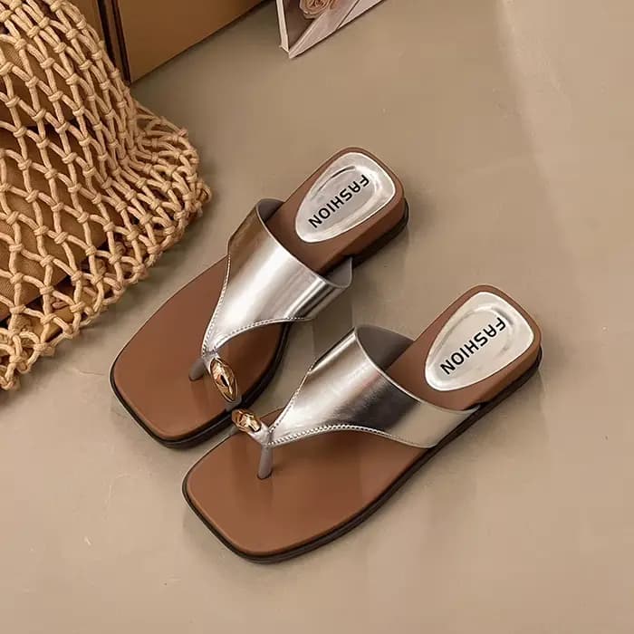 Mules à talon compensé pour femme