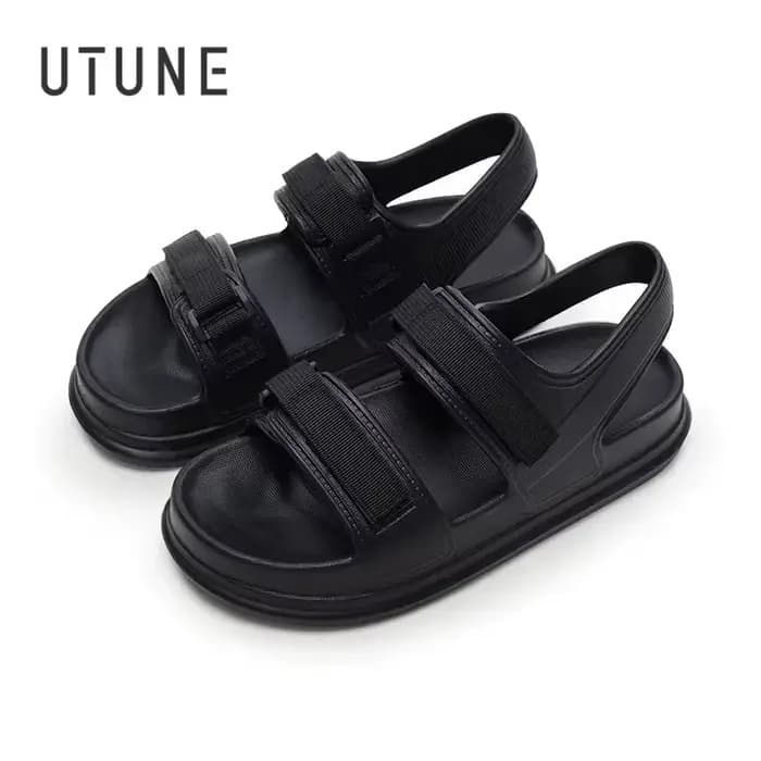 UTUNE femmes plate-forme sandales été mode diapositives semelle épaisse pantoufles antidérapantes confortable plage en plein air chaussures décontractées violet