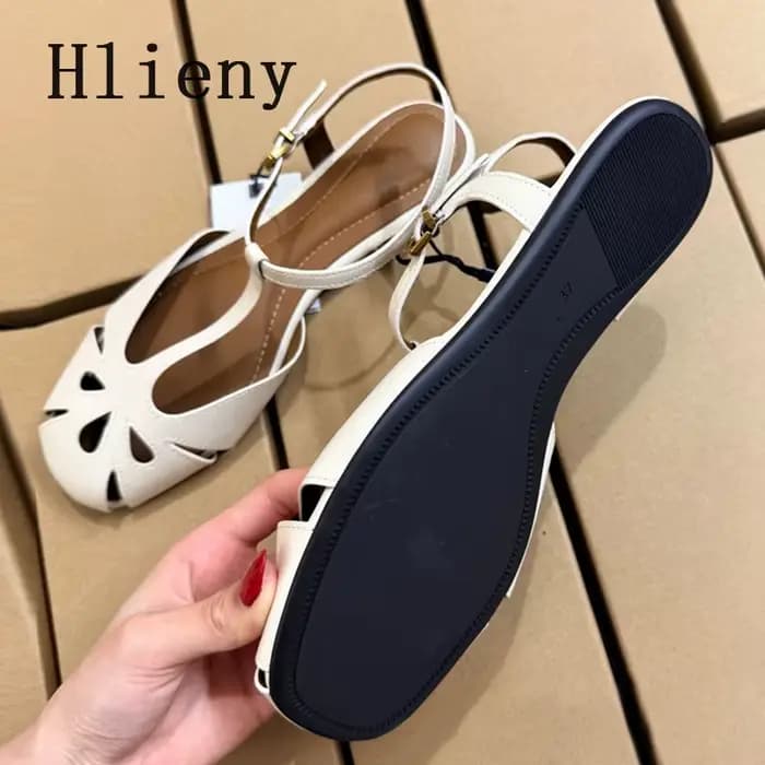 Sandales plates d'été Hlieny pour femmes