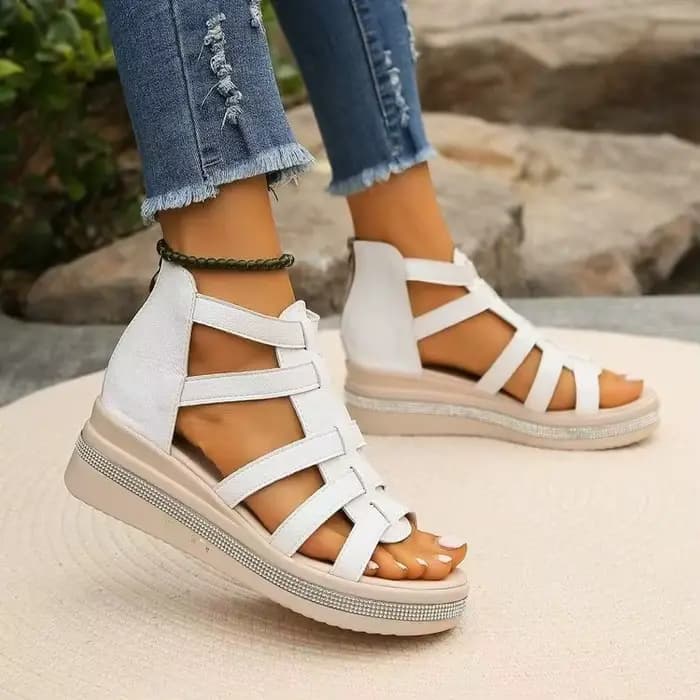 Sandales à l'offre elles compensées pour femmes