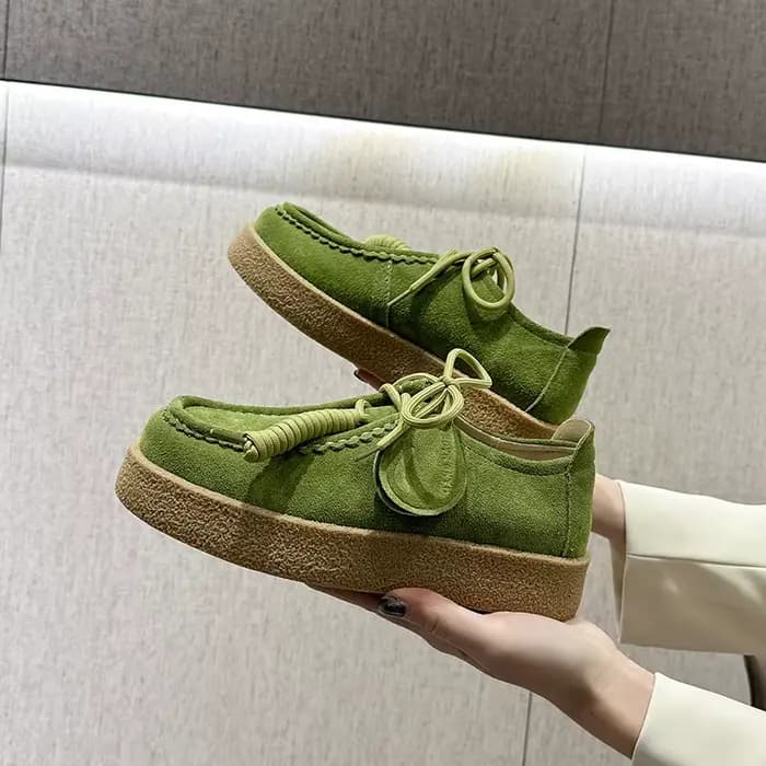 AIYUQI – mocassins en daim et cuir véritable pour femmes
