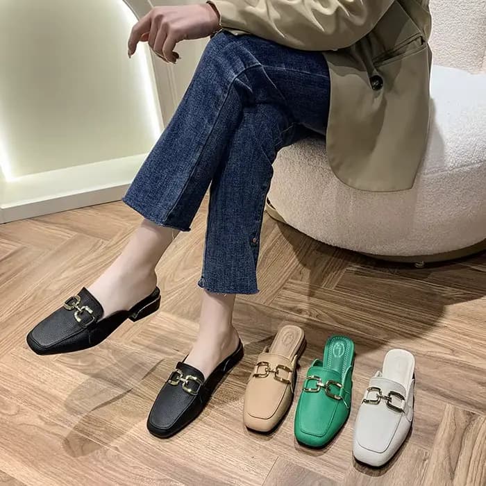 2025 printemps été femmes Mules chaussures marque pantoufles mode bout rond nœud papillon Baotou paille tressé Article