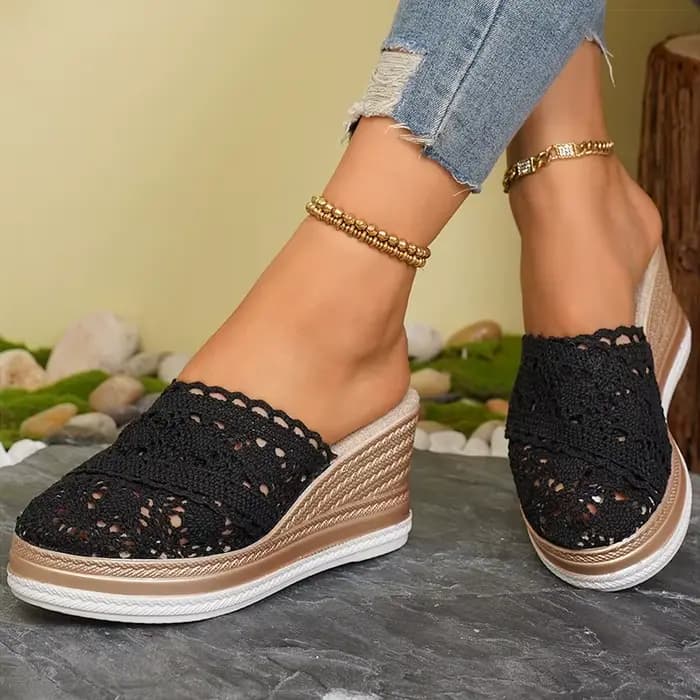 Sandales femme talons compensés