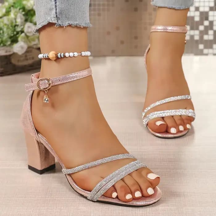 Sandales roses pour femmes