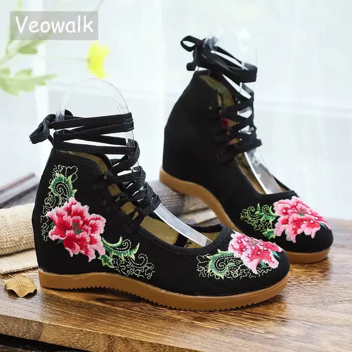 Veowalk-Escarpins Vintage Faits à la Main pour Femme