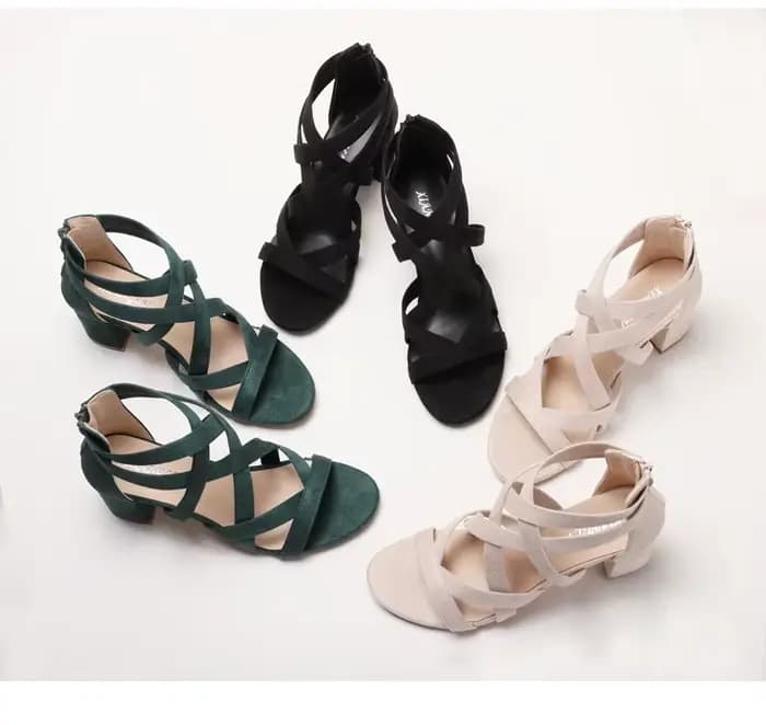 Sandales à talons en daim ZAROY pour femmes