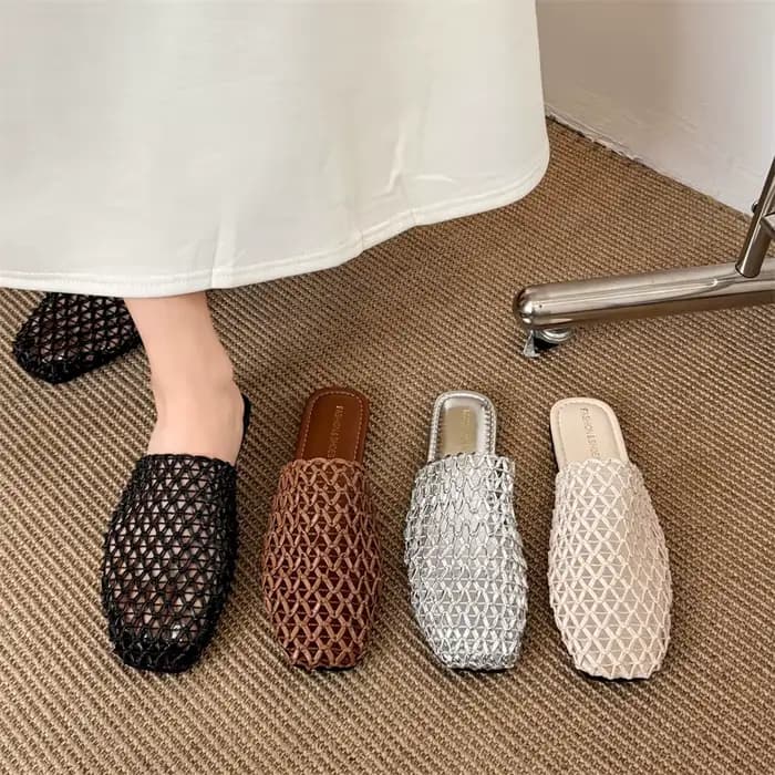 Mules tissées pour femmes