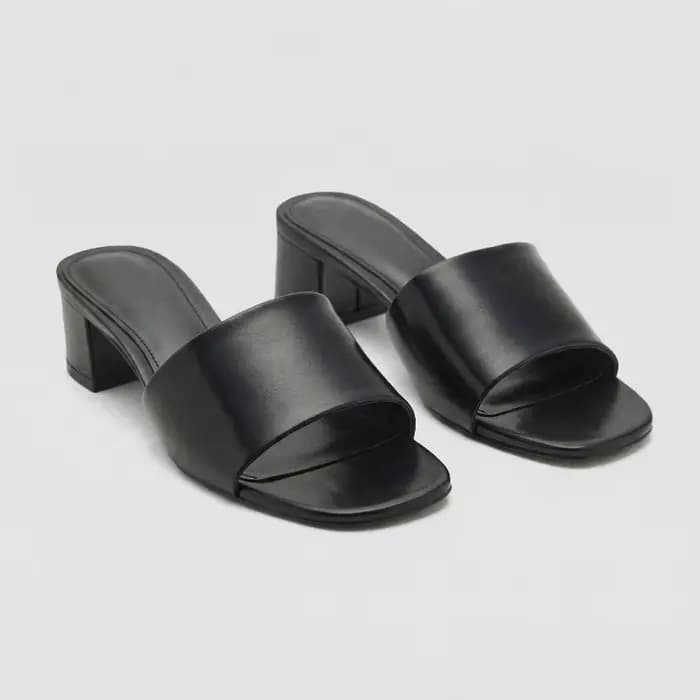 Mules à talon épais pour femme