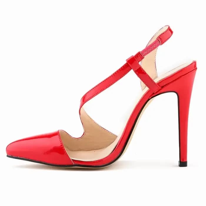 LOSLANDIFEN-Escarpins pointus en cuir pour femmes, chaussures à talons hauts, sexy, été, automne, mariage, rouge, 302-15PA, nouveau