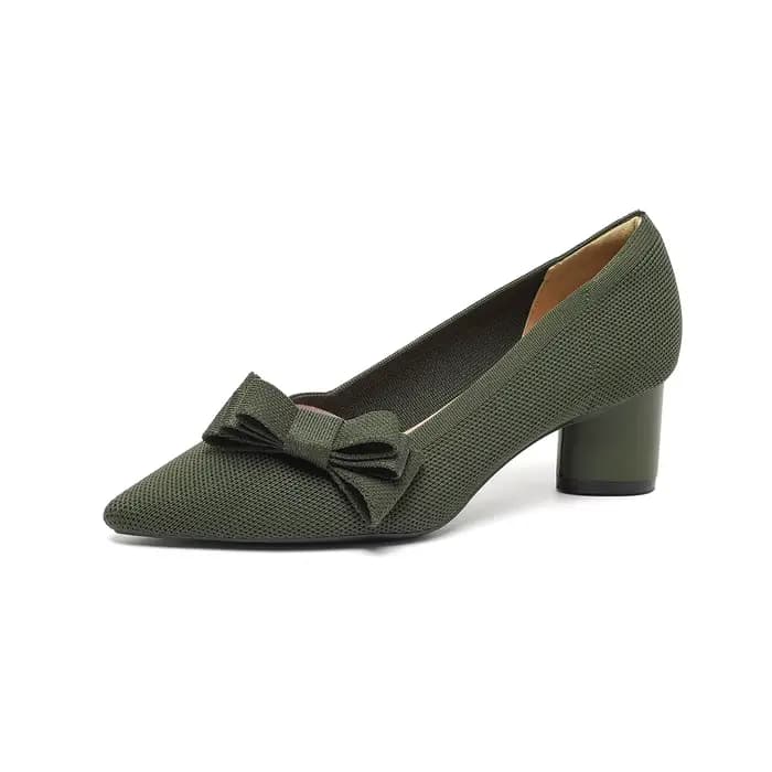 Chaussures simples tissées à talons hauts pour femmes