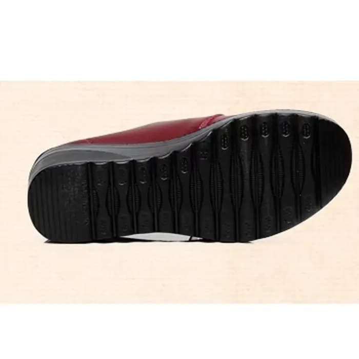 BEYARNE printemps automne femmes mode pompes chaussures femme en cuir véritable coin unique