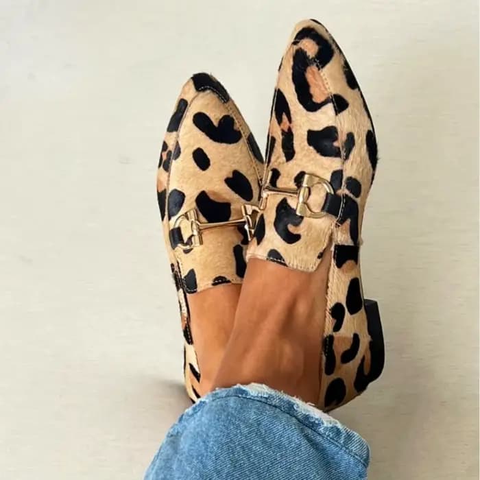 Chaussures Femme Grande Taille 40-43 Imprimé Léopard