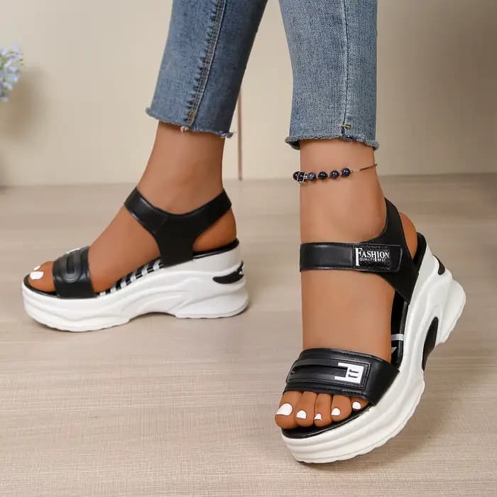 Sandales compensées à plateforme pour femmes