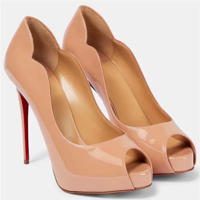 Femmes printemps Peep Toe talons hauts chaussures pour femme peu profonde bout pointu couleur unie plate-forme pompes Sexy dames fête chaussure de mariage