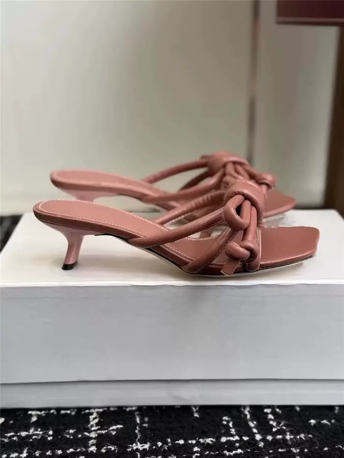 Mules à talons hauts noires pour femmes