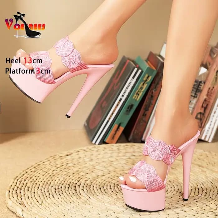 Mules à Talons Fins et Hauts de 13cm