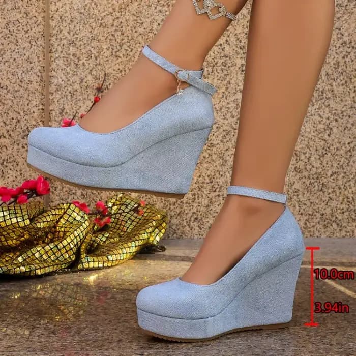 Chaussures simples à talons mi-hauts peu profonds pour femmes, grande taille, nouvelle collection d'automne